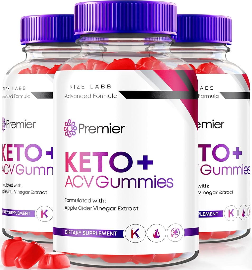 rize labs - Premier Keto ACV Gummies, Premier Extreme 2000mg Keto Gummies Advanced Weight Loss, Keto Plus ACV Gummies, All Natural Apple Cider Vinegar Supplement (180 Gummies)