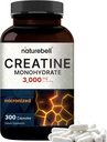 Creatine Monohydrate Capsules 3,000mg Per Serving, 300 Count | Micronized, Unflavored Creatine Pills | Pre-Workout & Muscle Strength Support | Easy to Swallow, Filler-Free | 50 Servings