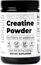Santa Cruz Paleo, Creatine Monohydrate Powder Micronized, Unflavored Pre Workout and Muscle Support Supplement, Gluten Free Keto, Mix with Water or Shakes, No Fillers or Additives, 80 Servings, 400g