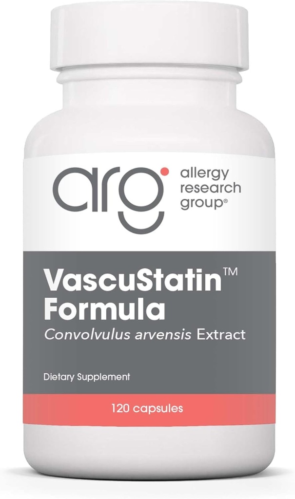 Allergy Research Group VascuStatin Formula Dietary Supplement - Convolvulus arvensis Extract, Healthy Vascularization Function, Phagocytic Activity, Lymphocyte Production - 120 Count