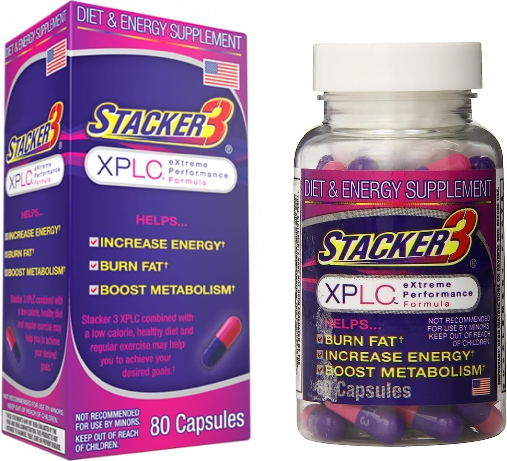 Generic Stacker 3 XPLC - 80 Capsules - Including Jump Rope