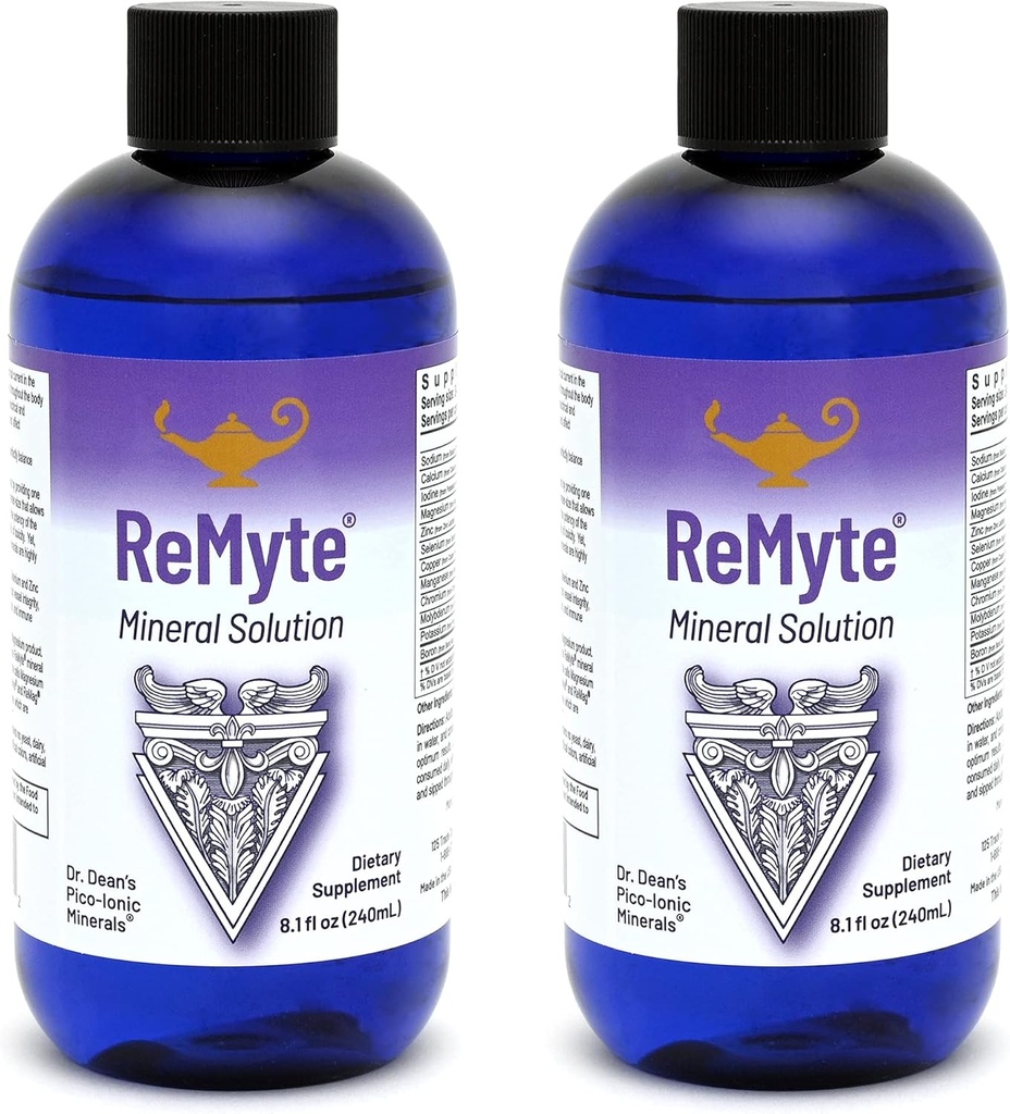 RnA ReSet ReMyte – Electrolyte Mineral Solution with Magnesium, Iodine, Selenium & Zinc, 8.1 Fl Oz (2-Pack)