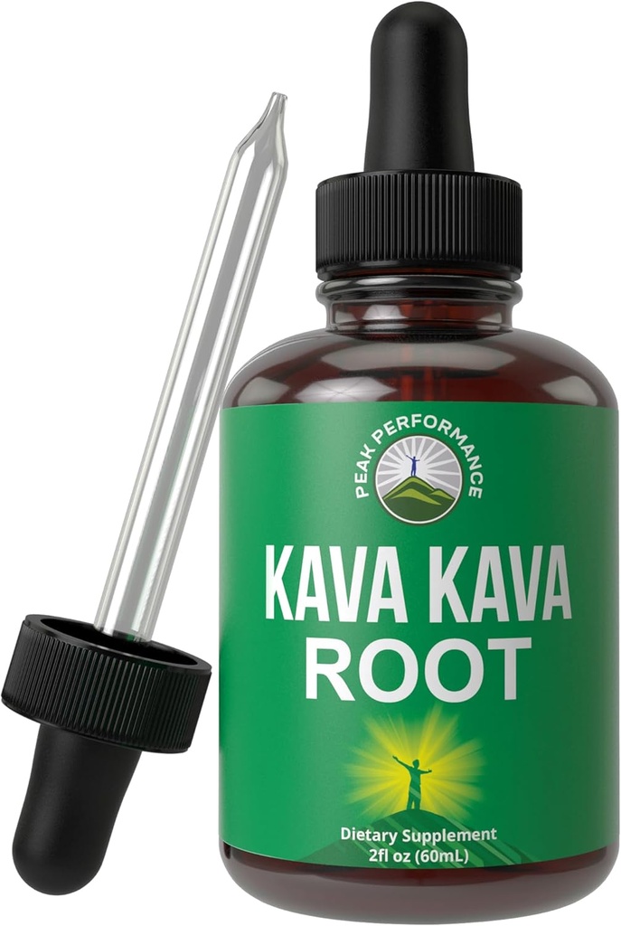 Kava Kava Root Extract Calming Liquid Drops More Concentrated - 1:3 Extraction Ratio. Vegan Supplement Aid for Relaxation, Calming, Natural Sleep. Sugar Free Gluten Free USA Tested Tincture