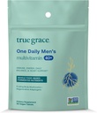 True Grace Men's 40+ One Daily Multivitamin Fermented Minerals, Organic Adaptogens & Mushrooms Whole Body Balance Immune, Endurance, Bone & Heart Support Supplement - Non-GMO - 90 Vegetarian Tablets