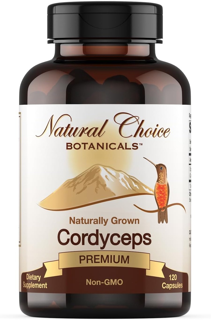 Organic Cordyceps Mushroom Supplement - 120 Capsules