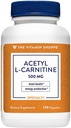 The Vitamin Shoppe Acetyl-L-Carnitine 500mg Supports Healthy Brain Memory (120 Capsules)