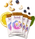 Tend Daily Best Prenatal Vitamin Bar, Made with Organic Ingredients for Pregnant & Postpartum Mothers, Includes DHA, Vitamin D, B, Choline, Folate - Lemon Berry (4ct)