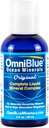 OmniBlue Ocean Minerals - 70+ Trace Minerals & Liquid Magnesium - Potassium, Chloride- Low Sodium - Natural Support for Sleep, Digestion, Regularity, Hydration & Electrolyte Balance (2 oz)