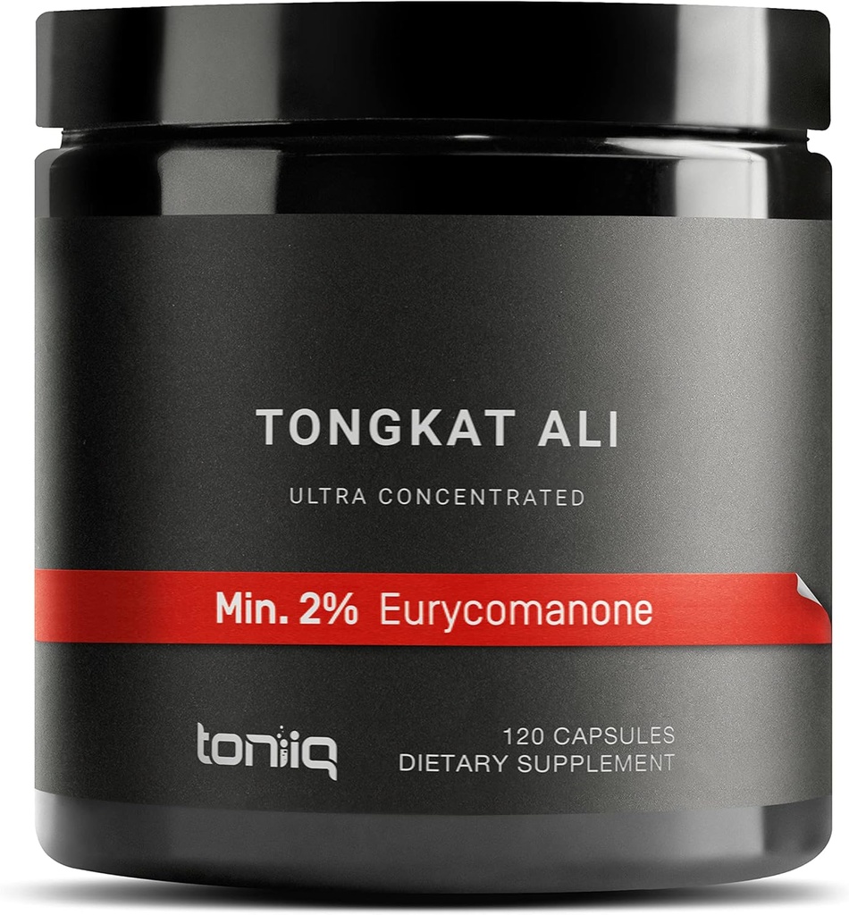 Tongkat Ali - Ultra High Potency 200:1 Extract with 2% Eurycomanone - Extra Strength Longjack Root - Third-Party Lab Tested - 120 Capsules