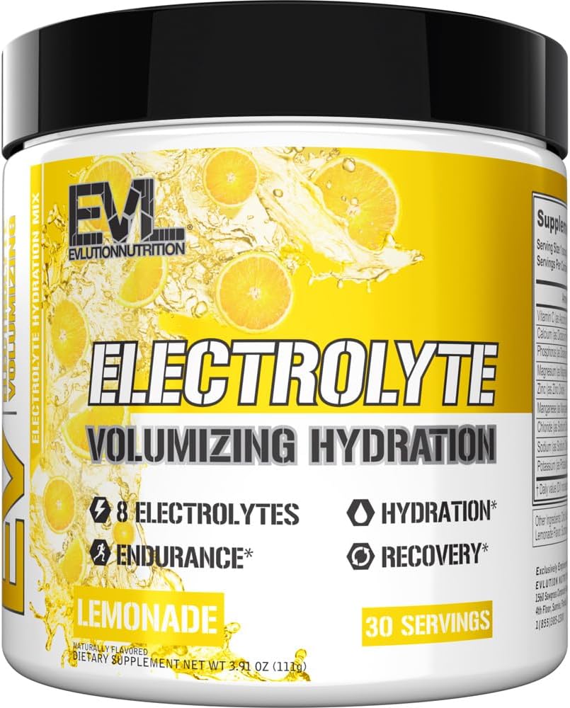 Ultimate Electrolytes Powder Hydration Drink - Quick Replenishing Hydration Powder Drink Mix with 8 Key Electrolytes and Antioxidants - Vegan Gluten Free Keto Friendly Blend (Lemonade)