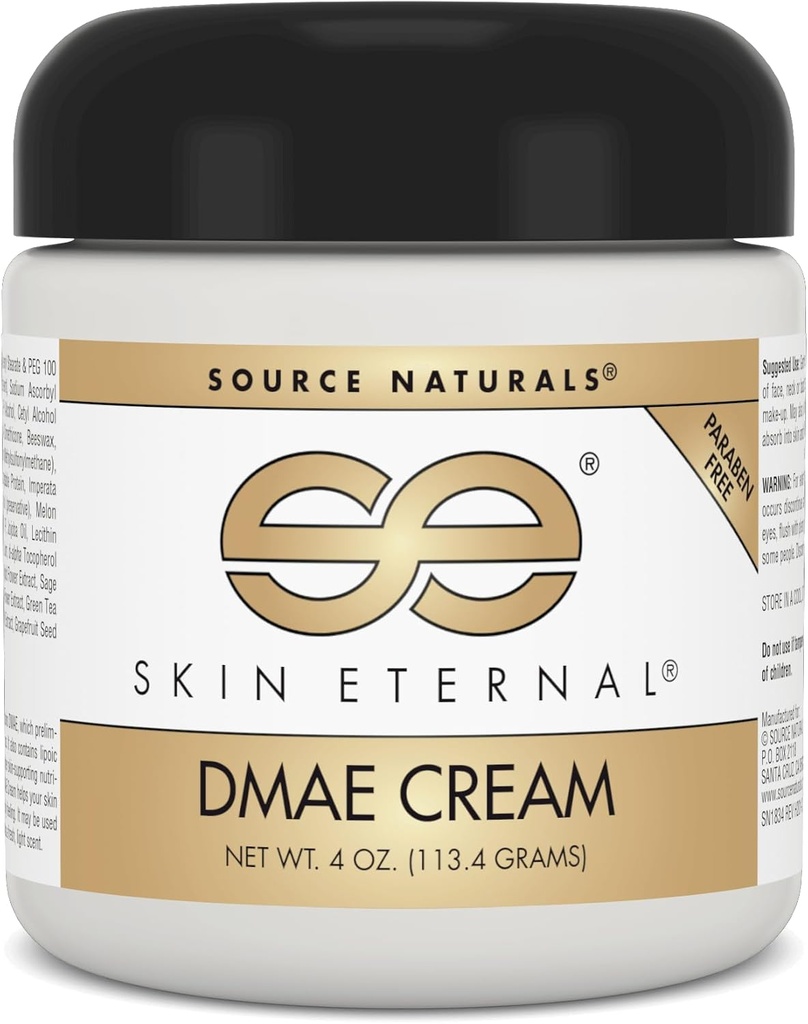 Source Naturals Skin Eternal DMAE Cream, Paraben Free - 4 oz