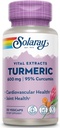 SOLARAY Turmeric Supplement 600mg - Turmeric Root with 95% Curcumin - Joint Support Supplement - Joint Health, Gallbladder and Liver Support, Non-GMO, Vegan, Gluten Free, 60-Day Guarantee, 30 Servings