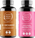 Happy Healthy Hippie Vaginal Probiotics for Women & Be Grounded Stress Relief