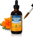 Herb Pharm Certified Organic California Poppy Liquid Extract for Calming Nervous System Support - 4 Ounce