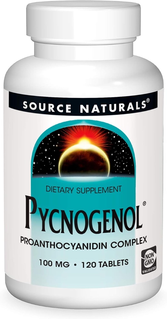 Source Naturals Pycnogenol, Proanthocyanidin Complex, 100 mg - 120 Tablets