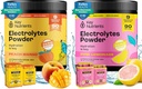 KEY NUTRIENTS Ultimate Hydration & Recovery Electrolyte Bundle – Tropical Peach Mango & Fresh Pink Lemonade, Sugar-Free, 90 Servings Each