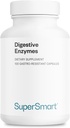 Supersmart - Digestive Enzymes (High Potency) - 15-in-1 Multi Enzymes Supplement - with Lipase, Bromelain, Amylase, Lactase, Protease, Invertase | Non-GMO & Gluten Free - 100 Delayed Release Capsules