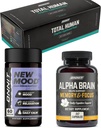 ONNIT Total Human + Alpha Brain 90ct + New Mood 60ct Stack