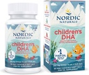Nordic Naturals Children’s DHA, Strawberry - 90 Mini Chewable Soft Gels for Kids - 250 mg Omega-3 with EPA & DHA - Brain Development & Function - Non-GMO - 22 Servings