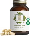PURE SYNERGY SuperPure Olive Extract | Organic Olive Leaf, Oil, and Fruit Supplement with Polyphenols | for Heart, Brain, and Immune Health (60 Capsules)