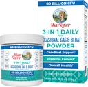 MaryRuth’s 3-in-1 Gas & Bloat Probiotic Powder | Probiotics for Normal Digestive Function | Probiotics for Women & Men | Prebiotics & Postbiotics | 60 Billion CFU | 23 Unique Strains | 0.5 oz