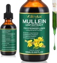 Mullein Drops for Lungs,Mullein Leaf Extract for Lungs,Natural Cleanse,Mullein Leaf Liquid Extract Supplement,Vegetarian Healthy Lifestyle,2 FL OZ