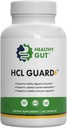 Healthy Gut HCL Guard+ | Promotes Healthy Digestive Function | Betaine Hydrochloride, Organic Ginger Root, DGL, and Pepsin | 60 Servings