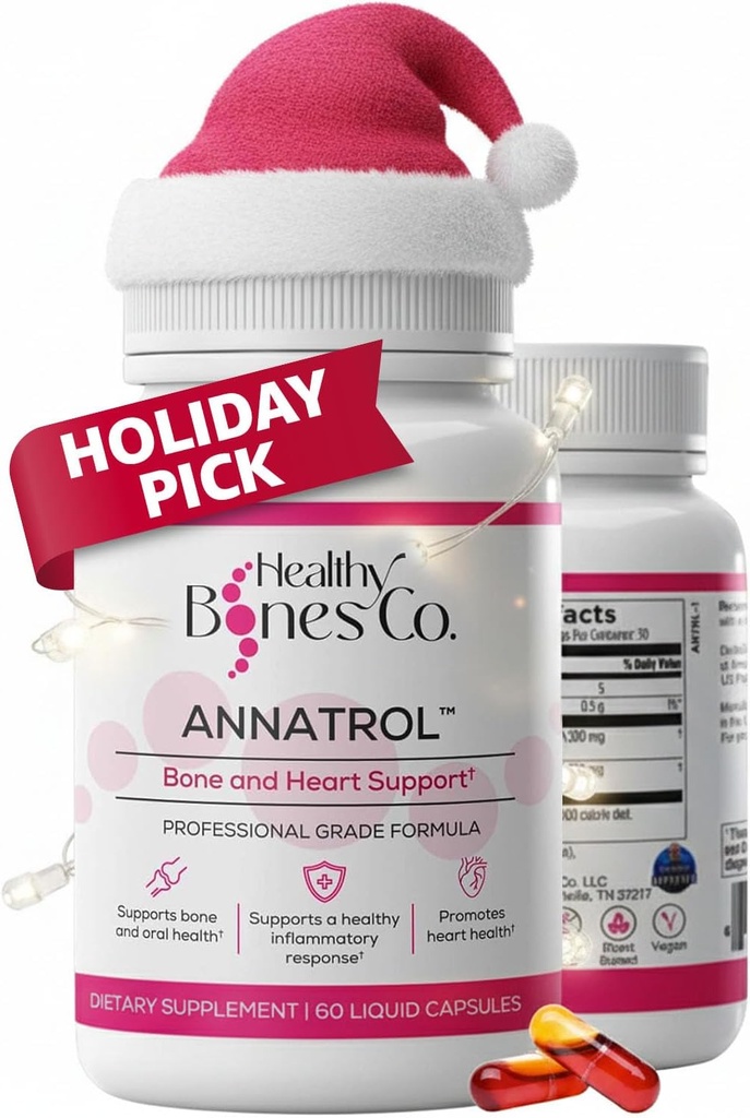 Annatrol Bone & Heart Health Support, Premium Annatto Tocotrienols & Geranylgeraniol (GG) Vitamin E Complex, Supports Healthy Cholesterol, Blood Sugar Balance, Anti-Inflammatory & Liver Function