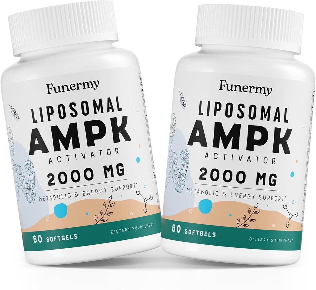 Liposomal AMPK Activator 2000 mg - High Bioavailability Berberine HCL,DIM,Milk Thistle,and Cinnamon Bark Capsule 6-in-1 AMPK Supplements for Antioxidant Support and Cellular Regulation, 120 Softgels