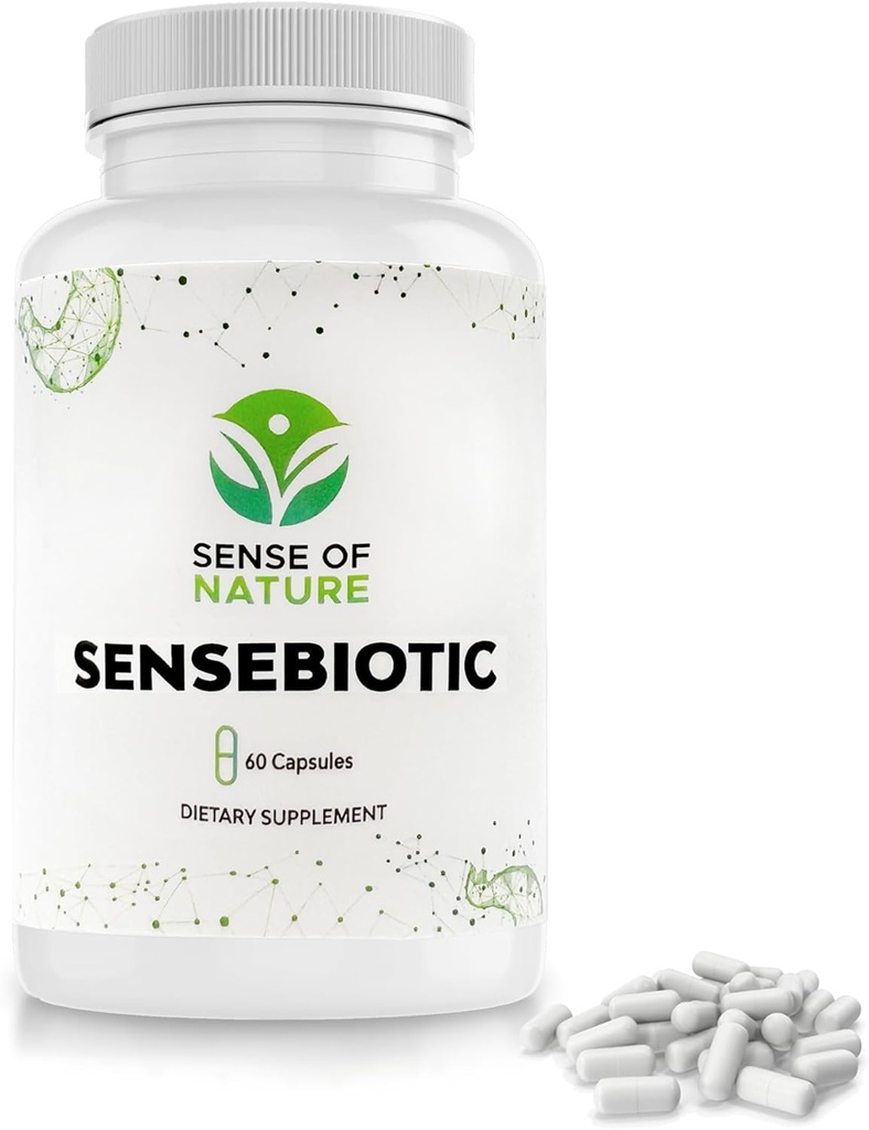 Sensebiotic Gut Health Probiotics Dietary Supplements Prebiotic Supplements 20 Billion CFUs Probiotics for Women Gut Health Men’s Prebiotic for Digestive Health 60 Probiotic Capsules