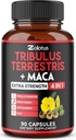 Zolotus Premium Tribulus Terrestris Capsules - Combined with Ashwagandha, Panax Ginseng & Maca - 90 Counts for 3 Months