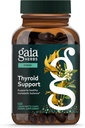Gaia Herbs Thyroid Support - Made with Ashwagandha, Kelp, Brown Seaweed & Schisandra to Support Healthy Metabolic Balance & Overall Well-Being* - 120 Vegan Liquid Phyto-Capsules (40-Day Supply)