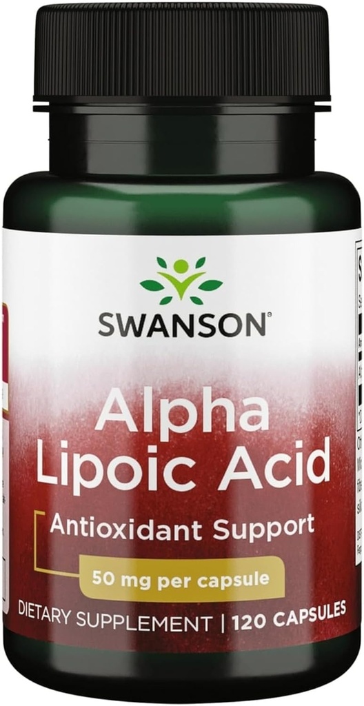 Swanson Alpha Lipoic Acid 50 Milligrams 120 Capsules