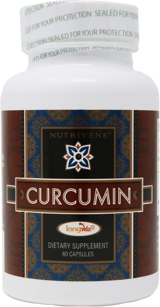 Curcumin, Longvida™ by Nutrivene (500 mg, 60 Capsules)