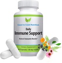 Daily Immune Support Supplement – Sambucus Elderberry with Zinc and Vitamin C Immunity Support Supplement - Natural Immune System Defense. 60 Capsules 1,119 mg