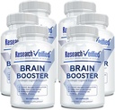 Brain Booster - Nootropic Supplement to Enhance Cognitive Function - 360 Vegan Friendly Capsules - 6 Bottles