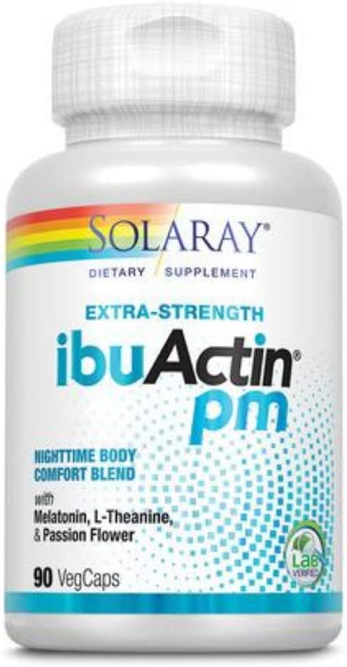 SOLARAY Ibuactin PM Capsules | 90 Count