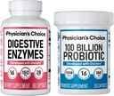 Physician's CHOICE 100 Billion + Digestive Enzyme 60ct Bundle - Advanced Gut Health Support