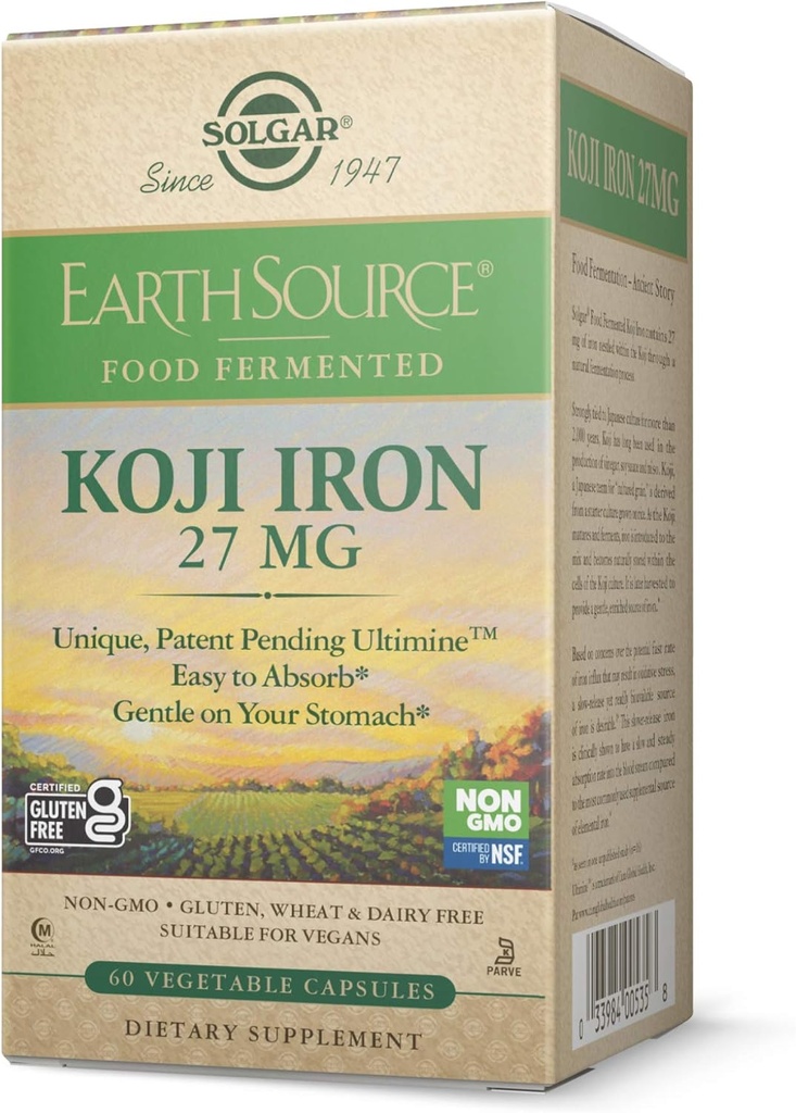 Earth Source Food Fermented Koji Iron 27mg