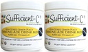 Sufficient-C High Dose Non-GMO Vitamin C - Lemon Peach Immune-Ade Drink Mix 250 Grams - Healthy Hydration Like Never Before (2 Pack)