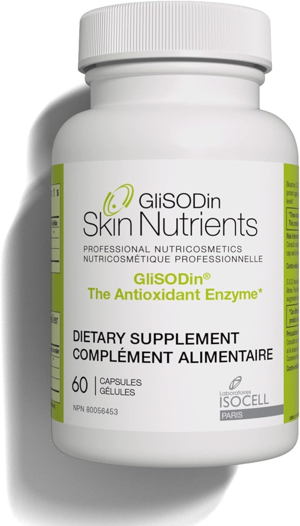 GliSODin Skin Nutrients The Antioxidant Enzyme - Reduces Oxidative Stress - 60 Capsules – 1 Month Supply