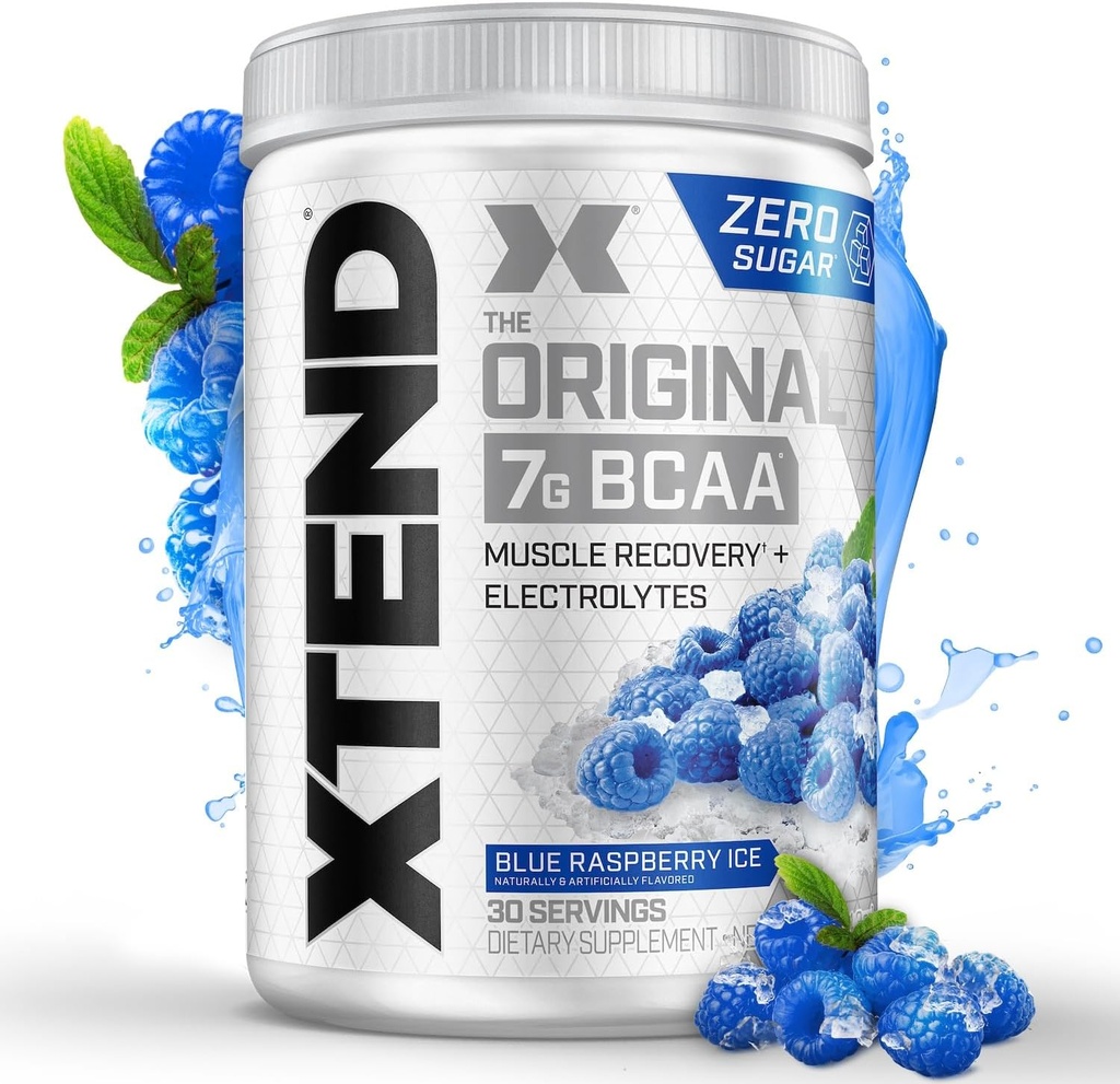 Xtend Original BCAA Powder 7g BCAA and 2.5g L-Glutamine, Sugar Free Post Workout Muscle Recovery Drink with Amino Acids for Men & Women, 30 Servings