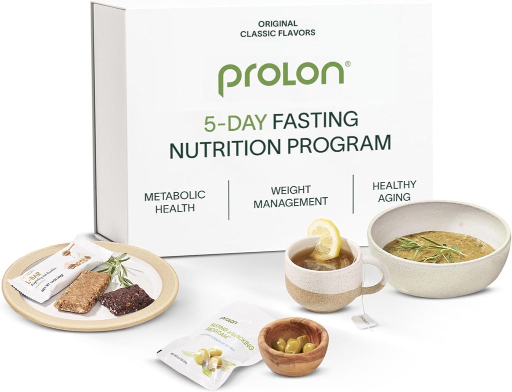 Prolon 5-Day Fasting Kit | Fast With Food | Supports Cellular Rejuvenation & Healthy Aging | Low-Calorie, Plant-Based Meals & Snacks | Developed to Not Break Your Fast (Classic Flavors)