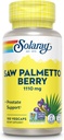 Solaray Organic Saw Palmetto Supplement, 555 mg, 100 Count
