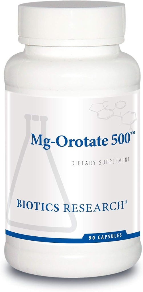 Biotics Research Mg Orotate 500mg™ Magnesium Orotate - 2 Capsules per Serving (1000mg) - Cardiovascular Support Heart Health, Overall Relaxation, Improves Sleep and Muscle Relaxation - 90 Caps
