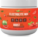 Electrolyte Powder - Refreshing Workout Recovery Electrolytes, Sugar Free, Gluten Free & Vegan, Pure Keto & Paleo Hydration Beverage, Immune Boosting Vitamins (198 Grams, Strawberry Watermelon)