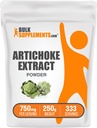 BulkSupplements.com Artichoke Extract Powder - Herbal Supplement, Artichoke Supplement - Vegan & Gluten Free, 750mg per Serving, 250g (8.8 oz) (Pack of 1)