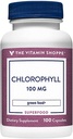 The Vitamin Shoppe Chlorophyll 100mg Natural Food Supplement, Green (100 Capsules)