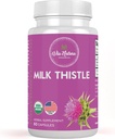 Milk Thistle Capsules 1000mg | Organic Herbal Supplement | 60 Capsules