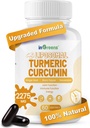 Turmeric Supplement 2275mg, 95% Curcumin, Liposomal Curcumin for Best Absorption, Curcumin Supplement for Joint Support, Bottled in USA - 60 Softgels